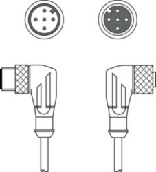 Verbindingskabel KDS DN-M12-5W-M12-5W-P3-030