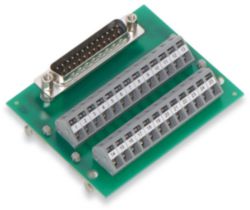 Interface module with solder pin Male connector