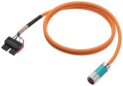 Power cable pre-assembled TYPE 6FX5002-5CN06 4X1,5 C, SPEED-CONNECT SI