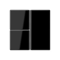 KNX tastafd. A/AS 3-v. compl. zwart