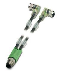 SAC-3P-M12Y/2X3,0-PUR/M12FR-2L