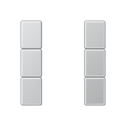 KNX tastafd.compl. 3-v. A500 aluminium