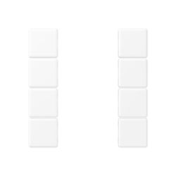 KNX/eNet tastafd. F50 A/AS 4-v., matwit