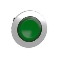 Kop verzonken drukknop groen,