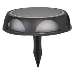 Endura Style Solar Utili Round Wall and Ground Dark Gray