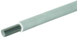 Round wire 8mm AlMgSi soft coil length 100m w. plastic sheath halogen-