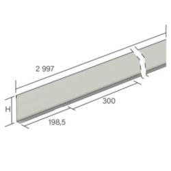 Scheidingsschot Thvz L3000 H86