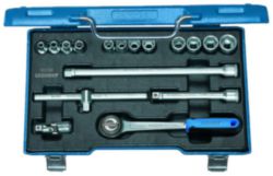 Dopsleutelset 3/8" 17-dlg 6-19 mm
