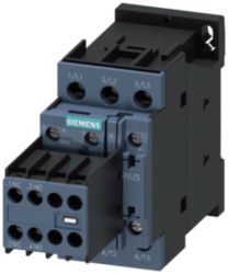 Contactor, AC-3, 12 A/5.5 kW/400 V, 3-pole, 230 V AC/50 Hz, 2 NO+2 NC,
