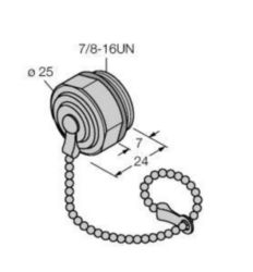toebehoren voor veldbussystemen, afsluitstop 7/8"