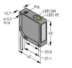 Foto-elektrische sensor, diffuse sensoren