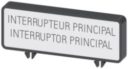 Additional label, FR/ES Interrupteur General/ Interruptor Principal (10 units