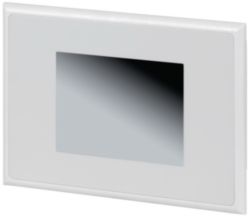 Plastic door, white, +lock, for 2-row distribution board