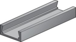 Flat aluminium profile, 2 m