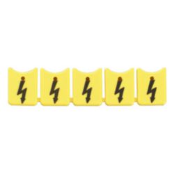 Terminal cover, Wemid, yellow, Height: 59 mm, Width: 14.15 mm, Depth:
