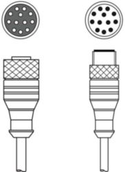 Verbindingskabel KDS S-M12-CA-M12-CA-P1-003