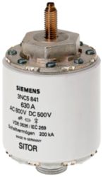SITOR fuse link, with female thread and connection stud, In: 800 A, aR
