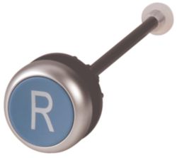 Release pushbutton, blue, R