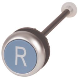 Release pushbutton, blue, R