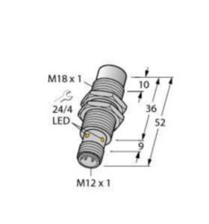 Inductieve sensor, voor de levensmiddelenindustrie
