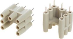 PCB adapter, In the Han® Q 7/0, Rated current: 7.5 A, Polycarbonate