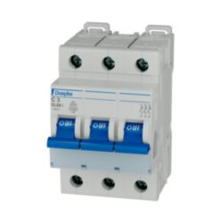 Miniature circuit-breakers 3-pole, C-Char, 400 V/3 A AC, 125 V/3 A DC, 10 kA