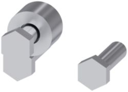Accessory for in-line fuse switch disconnectors size NH2-3, assembly kit flat terminal