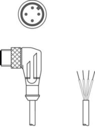 Aansluitkabel KS U-M12-4W-V1-020