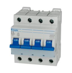 Miniature circuit-breakers 4-pole, C-Char, 400 V/8 A AC, 125 V/8 A DC, 10 kA