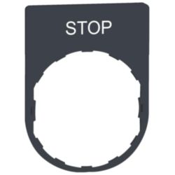 ETIKET MET STOP MARKERING