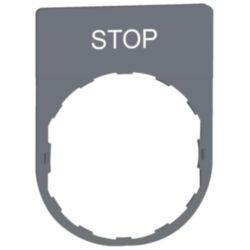 ETIKET MET STOP MARKERING