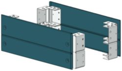 Base corner pieces with cover H: 200 mm W: 1100 mm