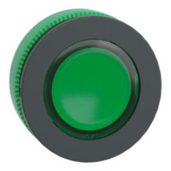 Verzonken drukknop kop groen voor label