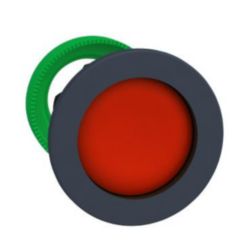 Verzonken drukknop kop rood verlaagd