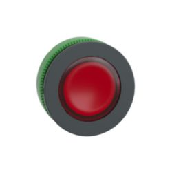 Verzonken drukknop kop rood voor label