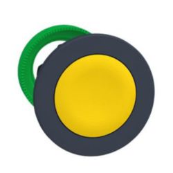 Verzonken drukknop kop geel