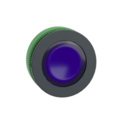 Verzonken drukknop kop blauw voor label
