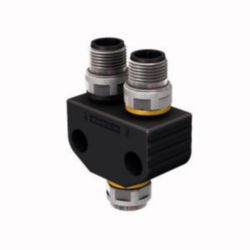 2-weg splitter, Y-verdeler zonder kabel, contraconnector M12 × 1 - 2x