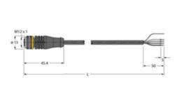 Actuator- en sensorkabel / PUR, Aansluitkabel