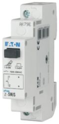 Schakelaar Z, 250VAC, 16 A, Contacten 1M 1V, signaallamp, Breedte 1TE