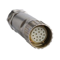 CONECTOR M23 HEMBRA RECTO 16 PINS