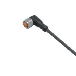 Aansluitkabel met connector female; PNP; 2 m; PUR; Materiaal behuizing b