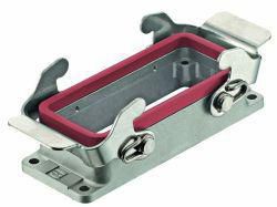 Bulkhead mounted housing, Size: 16 B, Low construction, Double locking