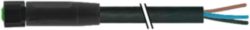 M8 female 0° A-cod. with cable Lite PVC 3x0.25 bk UL/CSA 10m