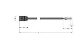 Ventielconnector bouwvorm C, Aansluitkabel