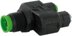 T COUPLER M12 MALE / M8 FEMALE 0° LITE