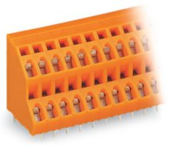 Double-deck PCB terminal block 2.5 mm² Pin spacing 5.08 mm orange