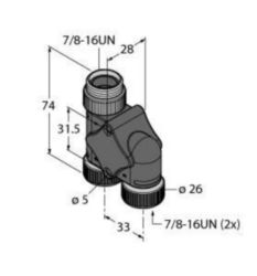 2-weg splitter, h-splitter