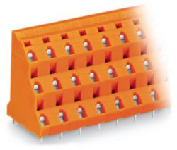 3-etage printklem 2,5 mm² Rastermaat 10,16 mm oranje