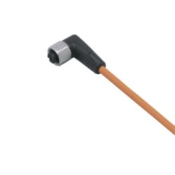 Aansluitkabel met connector female; PNP; 2 m; PVC; Materiaal behuizing b